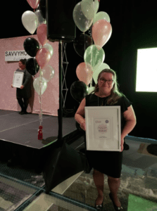Dr. Sarah Mickler and Savvy Mom Award
