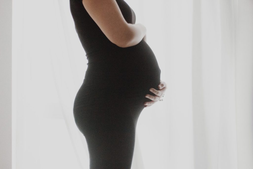 Pregnant woman and pregnancy hormones