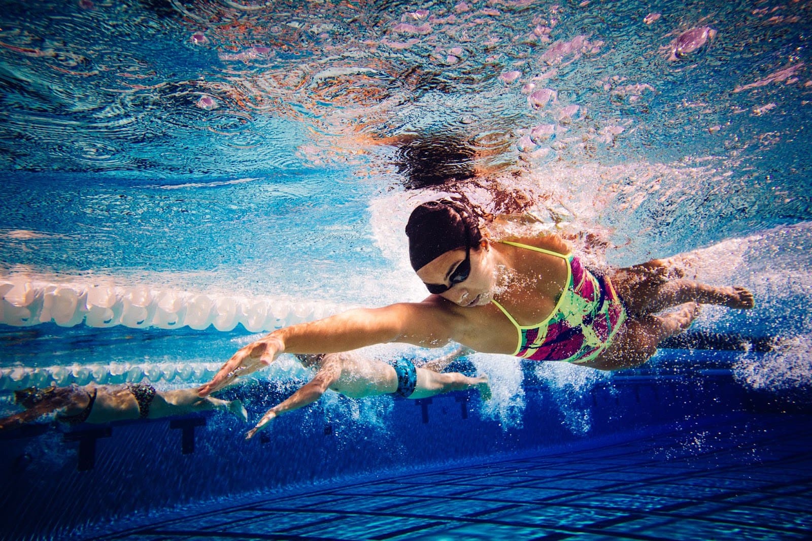Swimming sciatica stretch