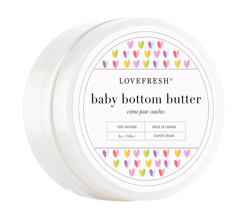 Lovefresh baby bottom butter sold at Oona Studios