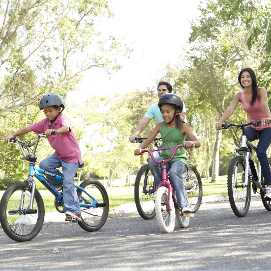 Family Bike Ride | Enjoying the sun | Benefits of Sun
